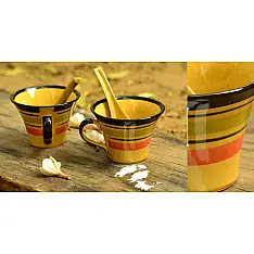 A Conversation ~ ( Set of Two With Spoon )  {20}